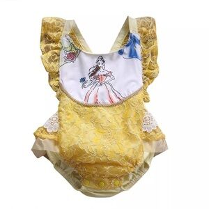 Disney Belle Romper 9-12m NWOT